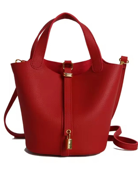 Designer Inspired by the Hermes Picotin Handbag in Black or Red