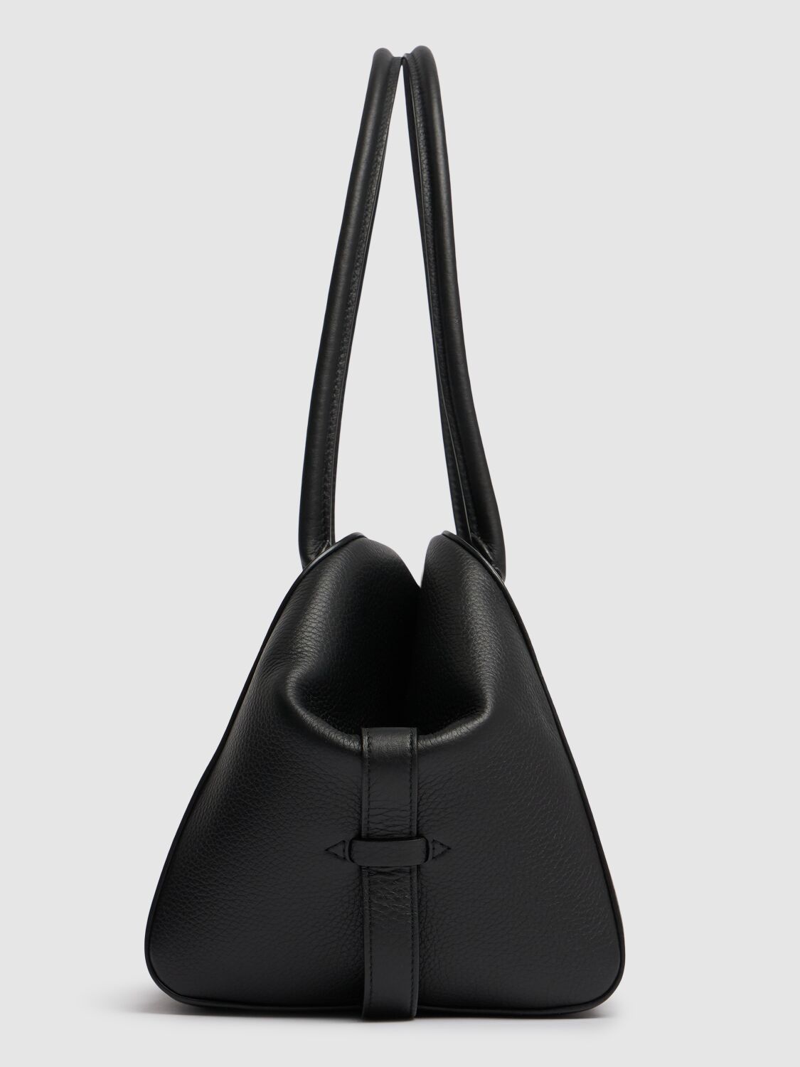 Designer Inspired Leather Handbag in Black