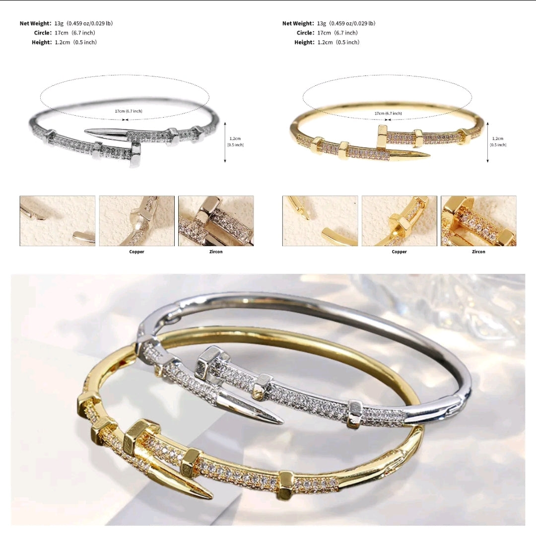 Designer Inspired Nail Bracelet