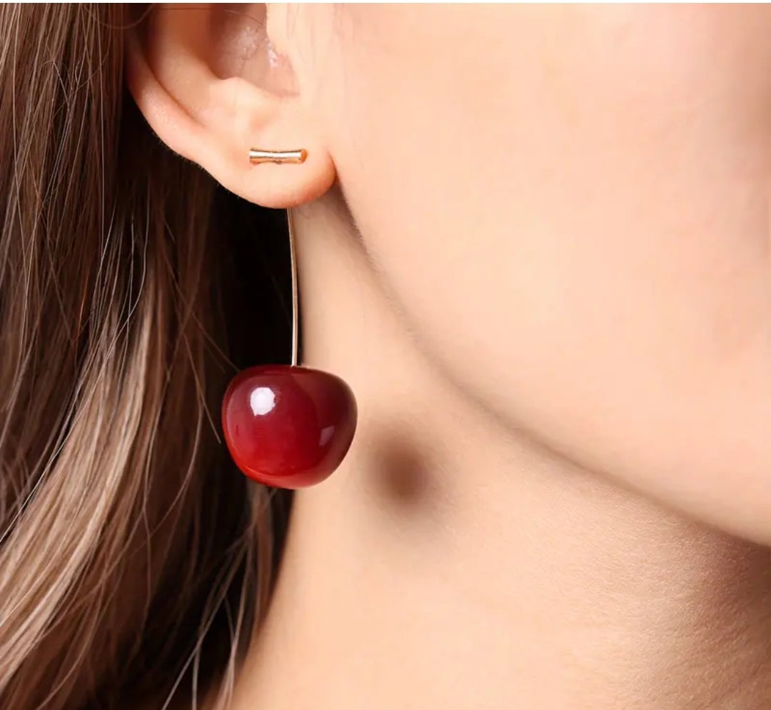 Gold plated Cherry Earrings