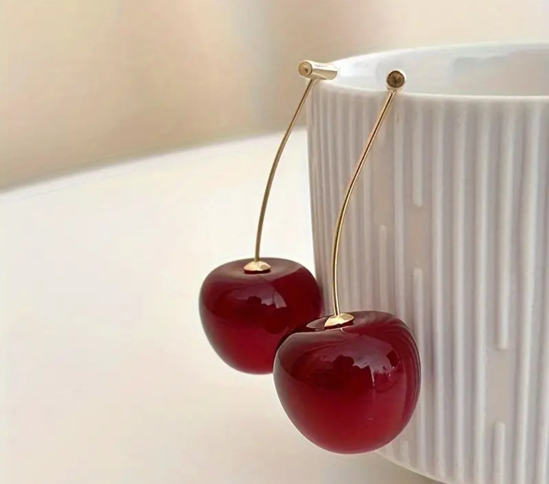 Gold plated Cherry Earrings