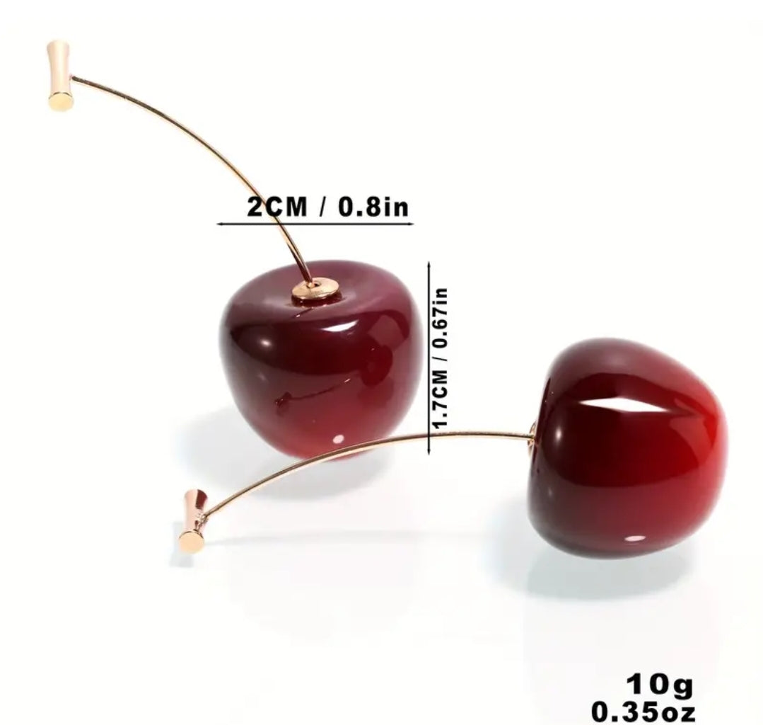 Gold plated Cherry Earrings