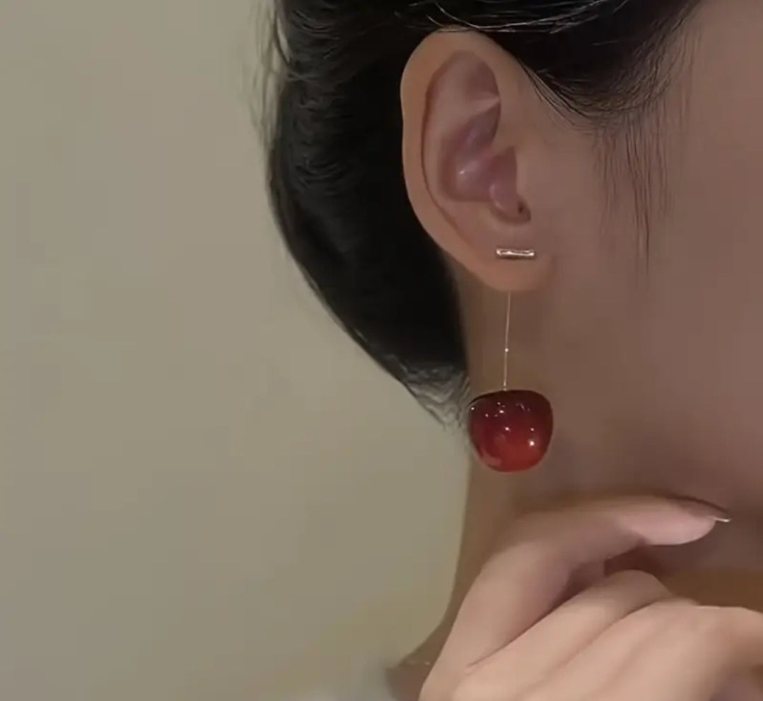 Gold plated Cherry Earrings