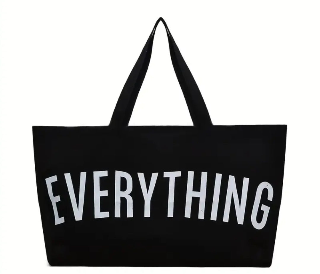Tote Canvas Bag in Black