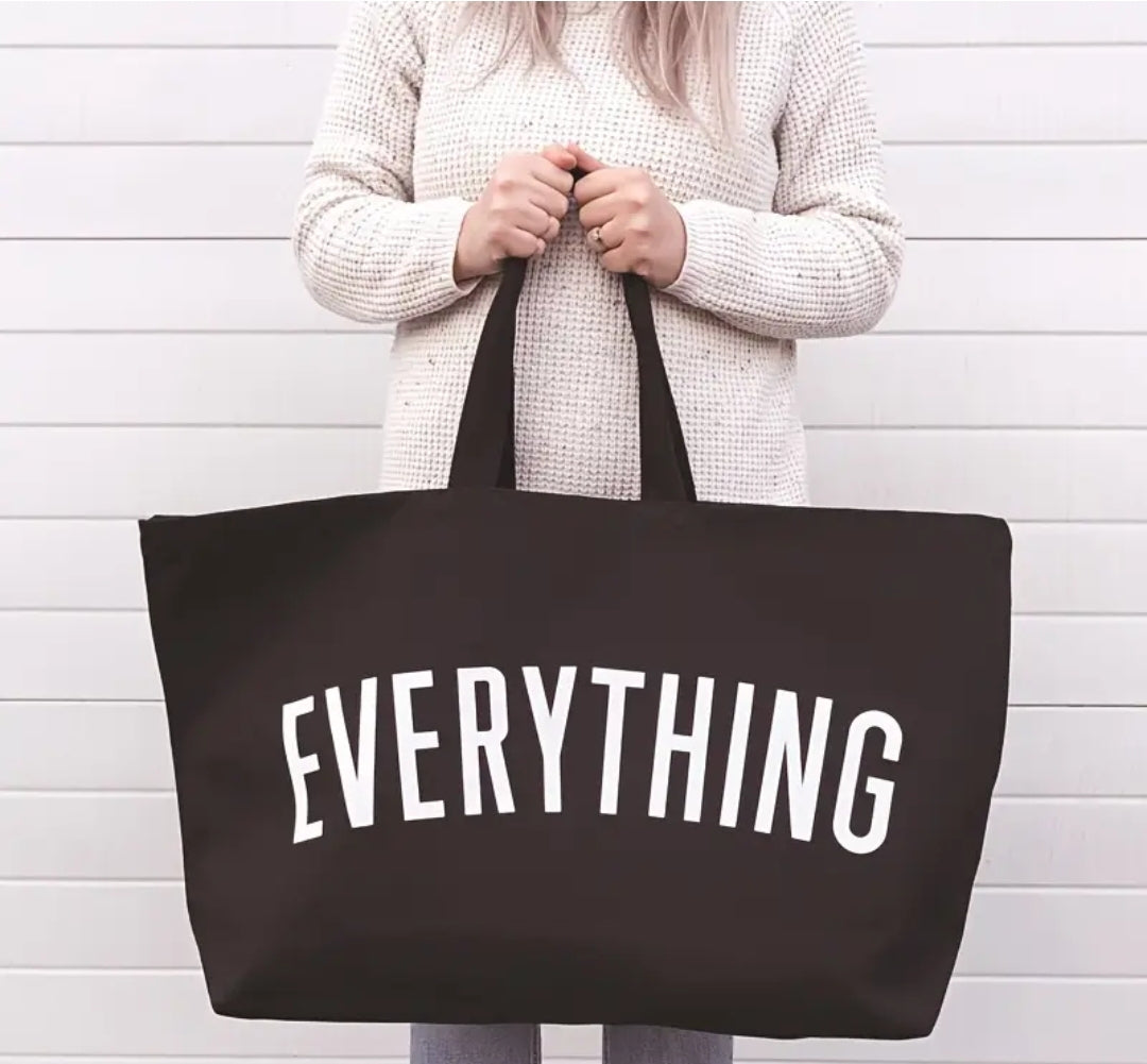 Tote Canvas Bag in Black