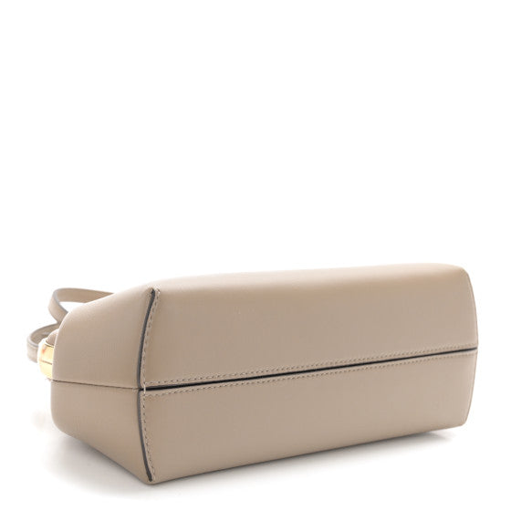 Designer Inspired Signature Clutch with Shoulder/Crossbody Strap in Taupe