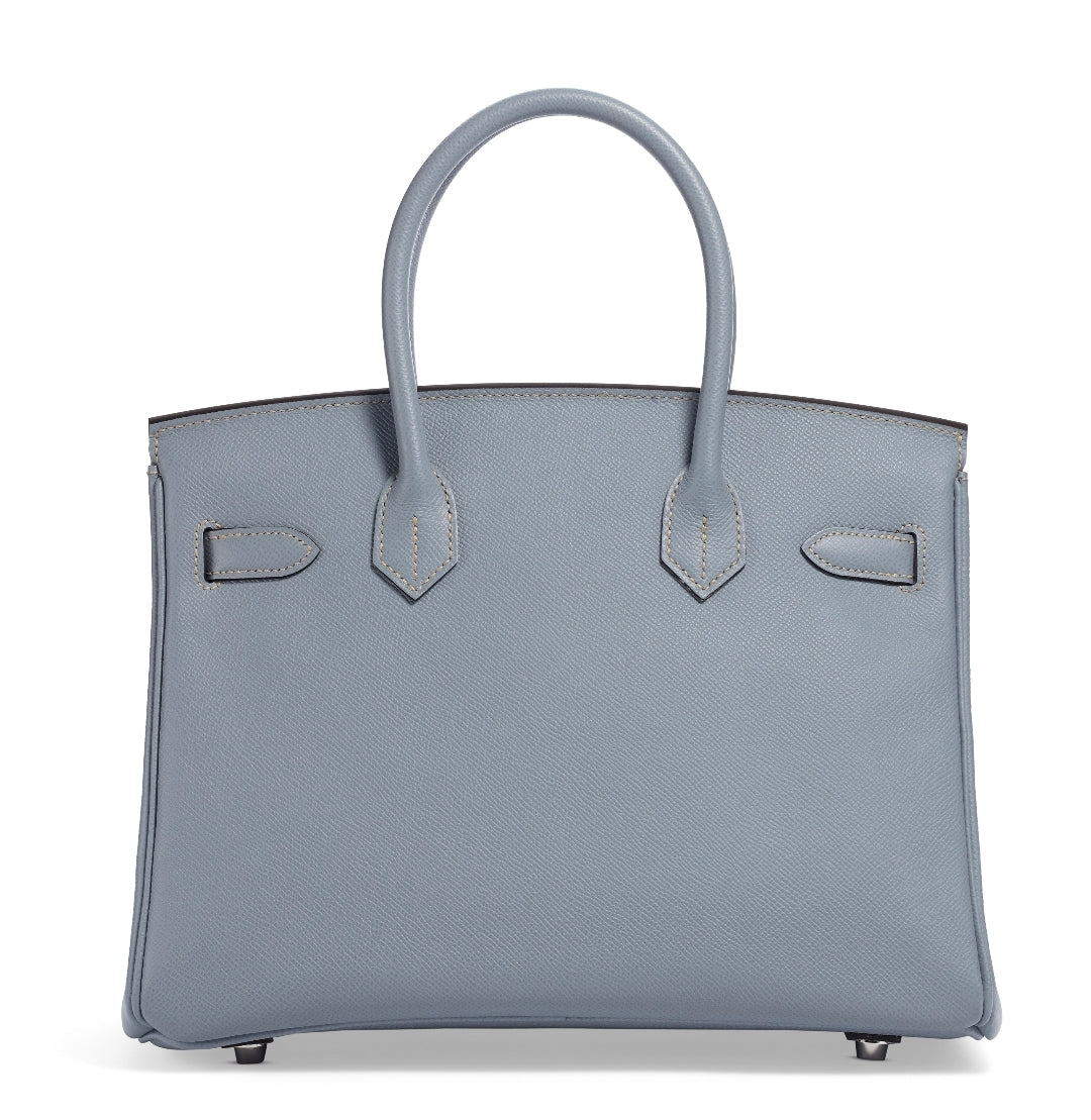 Mini Leather Firkin in Sky