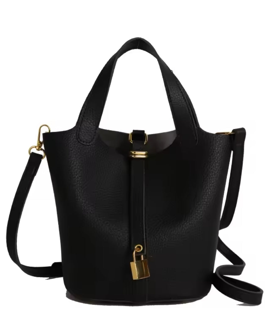 Designer Inspired by the Hermes Picotin Handbag in Black or Red