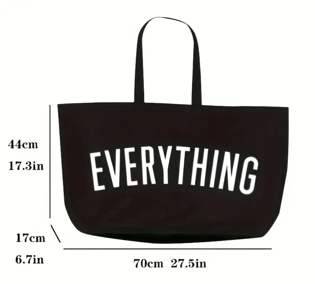 Tote Canvas Bag in Black