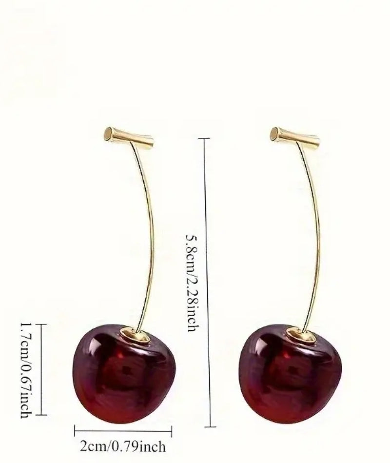 Gold plated Cherry Earrings