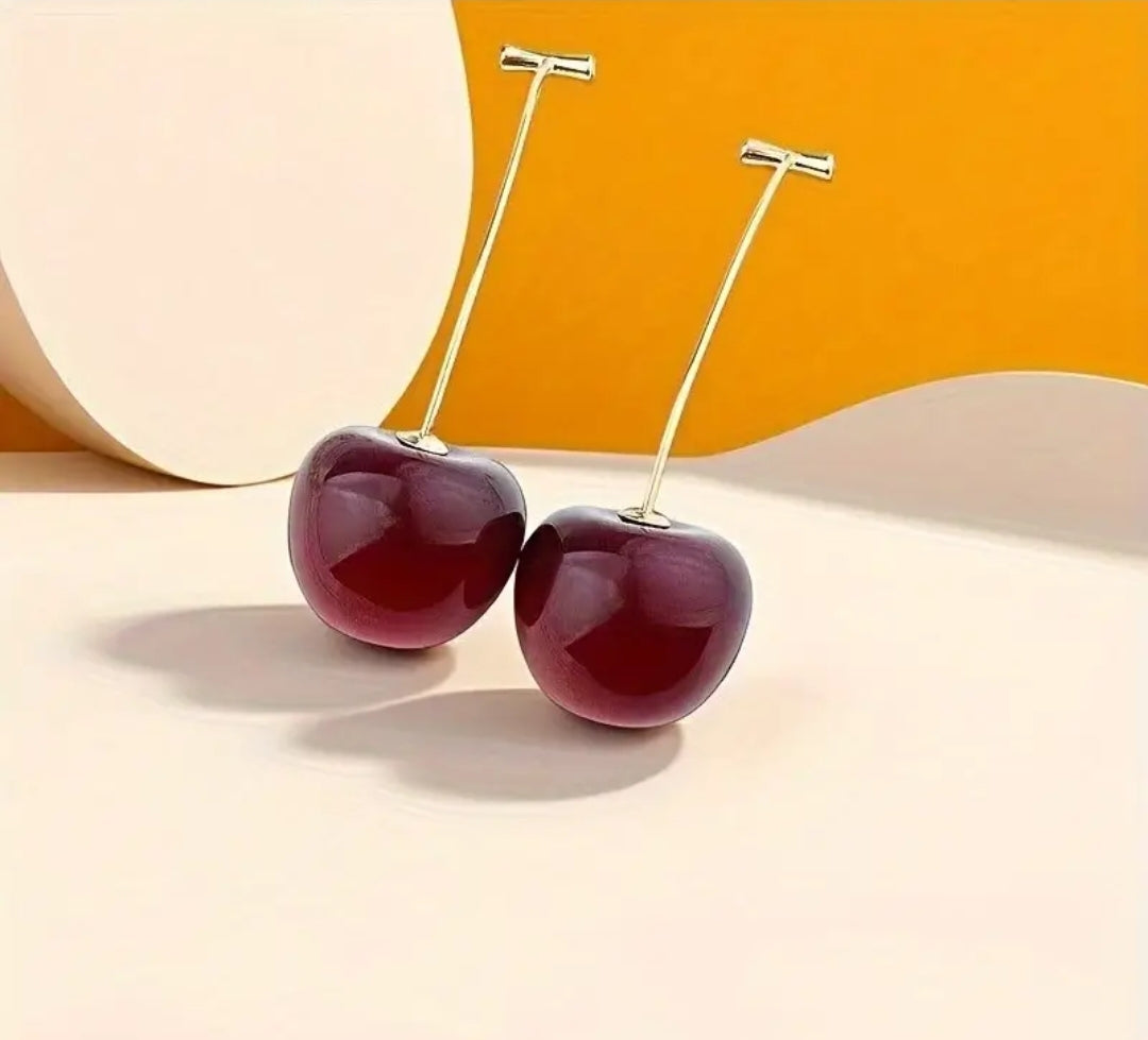 Gold plated Cherry Earrings