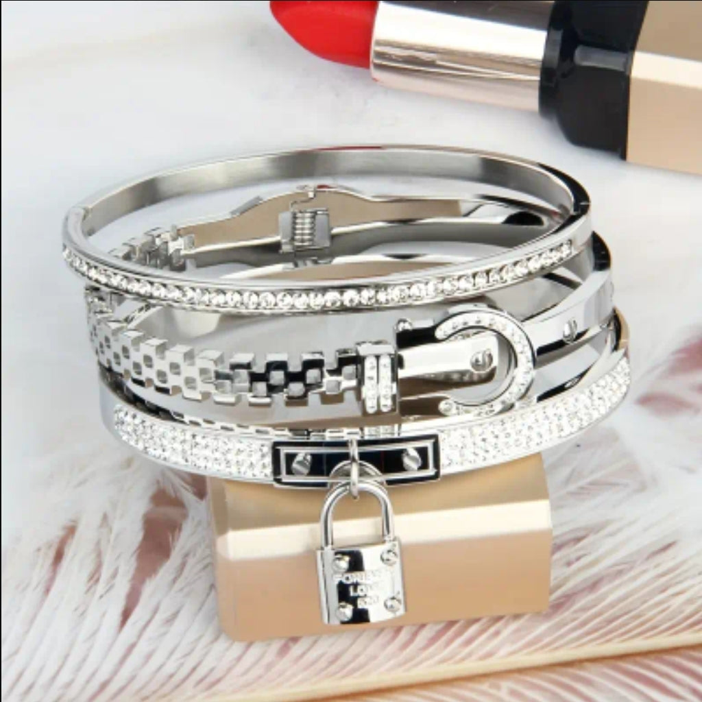 Set of 3 Cuffs in Silver