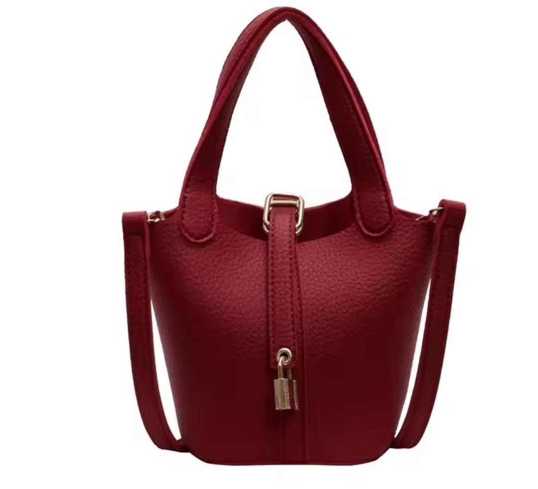 Designer Inspired by the Hermes Picotin Handbag in Black or Red