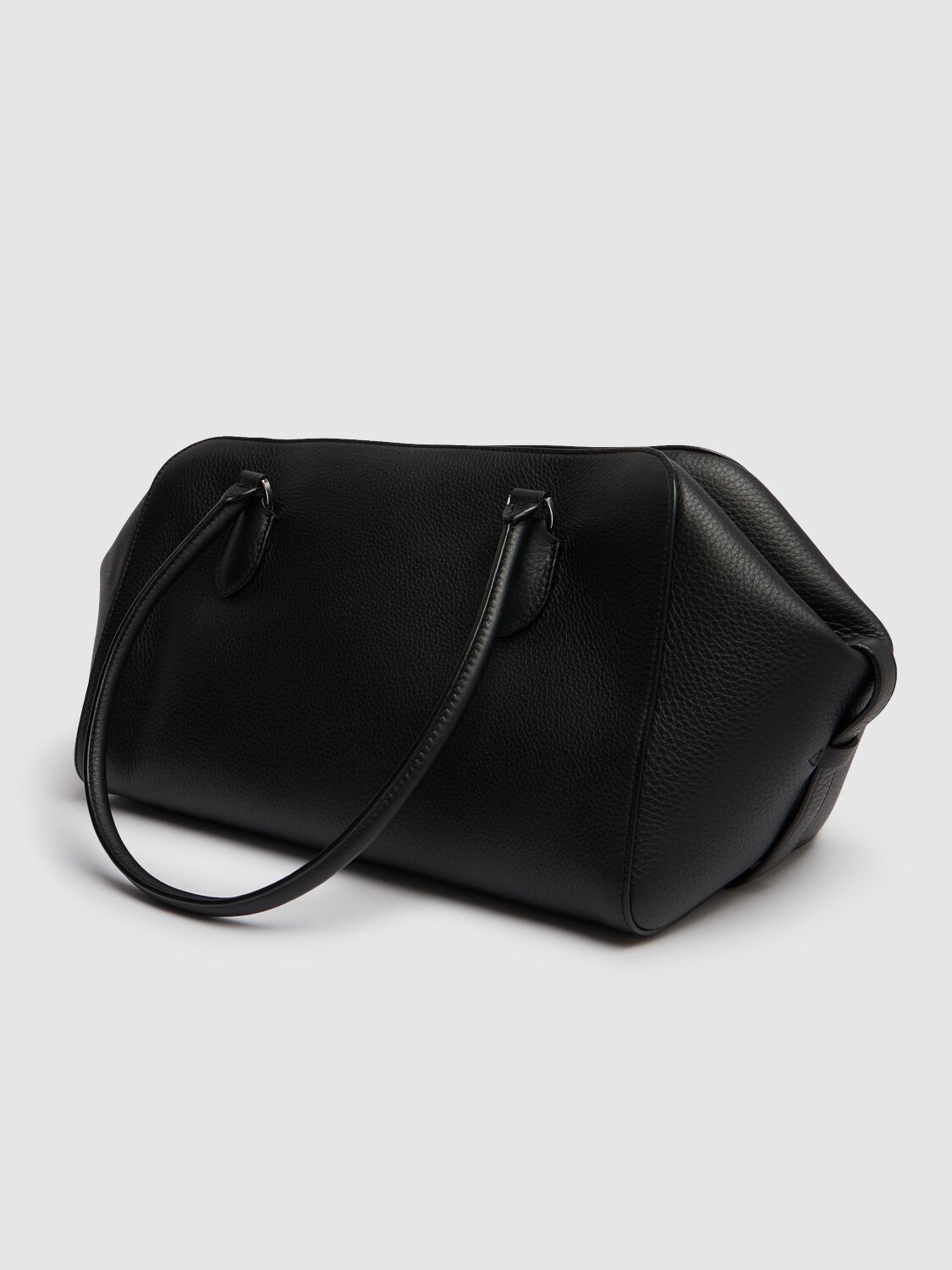 Designer Inspired Leather Handbag in Black
