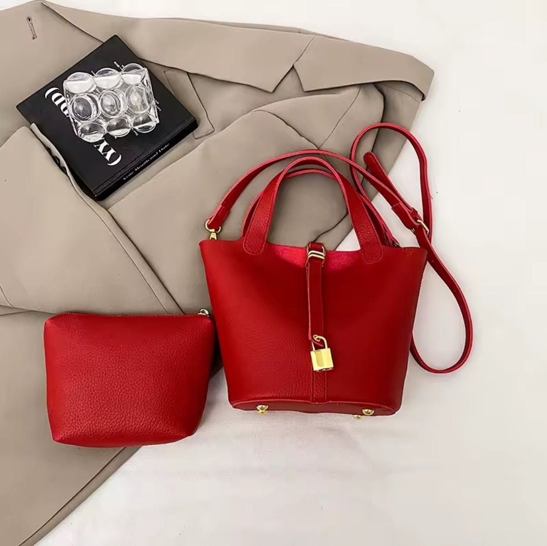 Designer Inspired by the Hermes Picotin Handbag in Black or Red